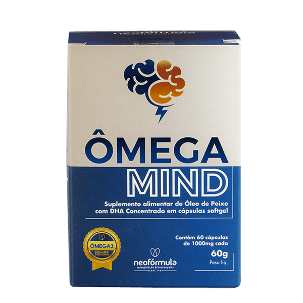 Ômega Mind (DHA 1000mg) Neofórmula 60 Capsulas